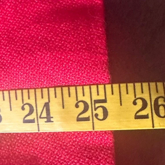 Lauren Ralph Lauren Blazer SZ16 Red Linen Nautical Gold Button Bullion Crest - Picture 15 of 15